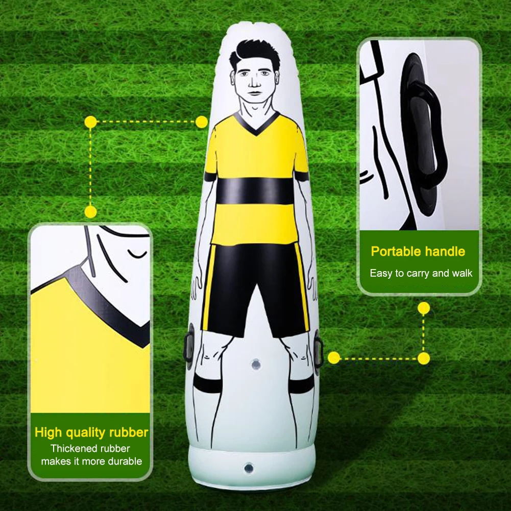 160CM Football Training Human Wall PVC Footabll Free Kick Training Barrier Dummy Portable for Free Kicks