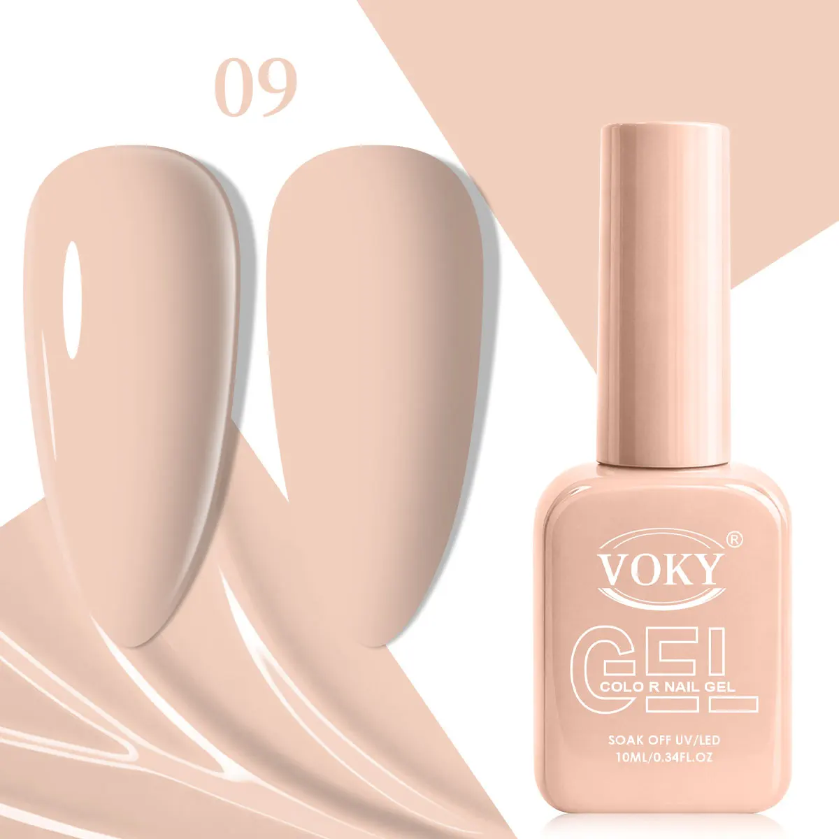 Gel per unghie beige nude di alta qualità, a lunga durata, per UV e LED, formula delicata e non tossica, flacone da 10 ml di grande capacità, prodotti per unghie convenienti, colori neutri essenziali per il fai-da-te personale e la vendita all'ingrosso per saloni di bellezza.