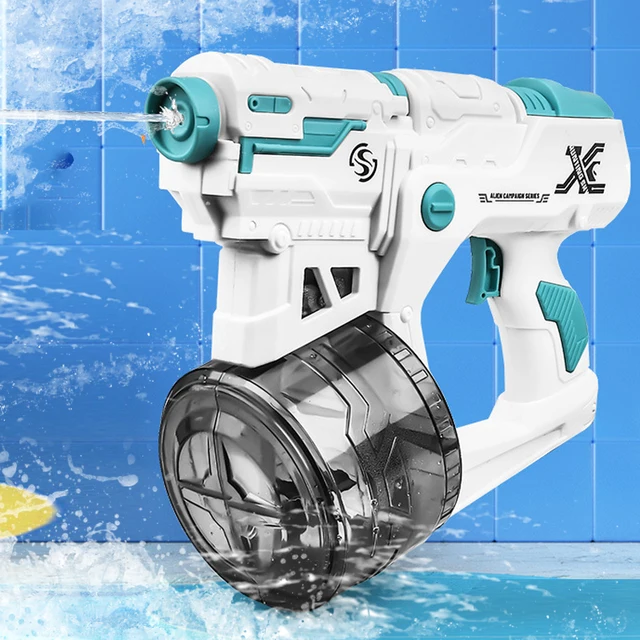 Electric water gun with large capacity continuous charging, suitable for long-distance beach water park summer children's toys 1