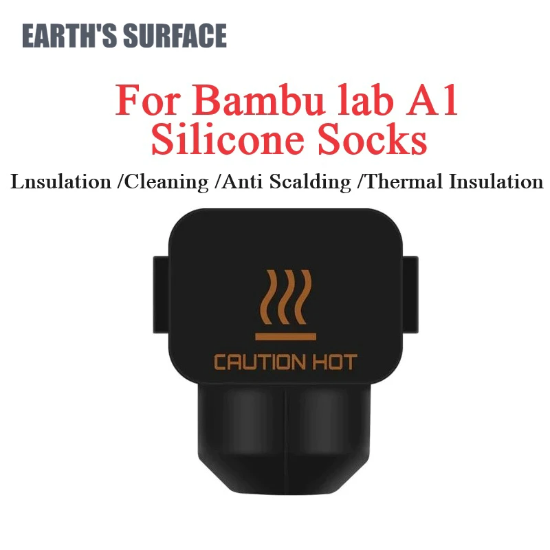 ES-3D Printer Parts Bambu lab A1 Silicone Socks For Bambu lab A1 mini Hotend Heat Block Insulation Case Cover 3PCS/5PCS