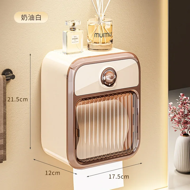 Paper Towel Holder Toilet Paper Holder Toilet Paper Rack Toilet Roll Holder Tissue Holder Wall Mounted Waterproof No Punching
