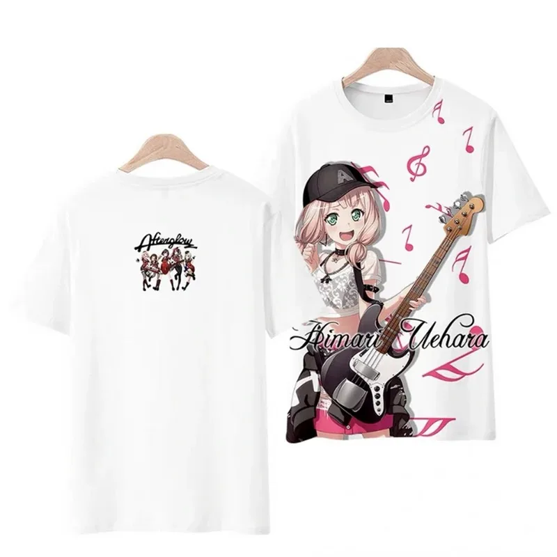 Kawaii music beautiful bang dream! 3d T-shirt fashion anime men women t-shirts tops o-neck short sleeve boys girls t-shirts