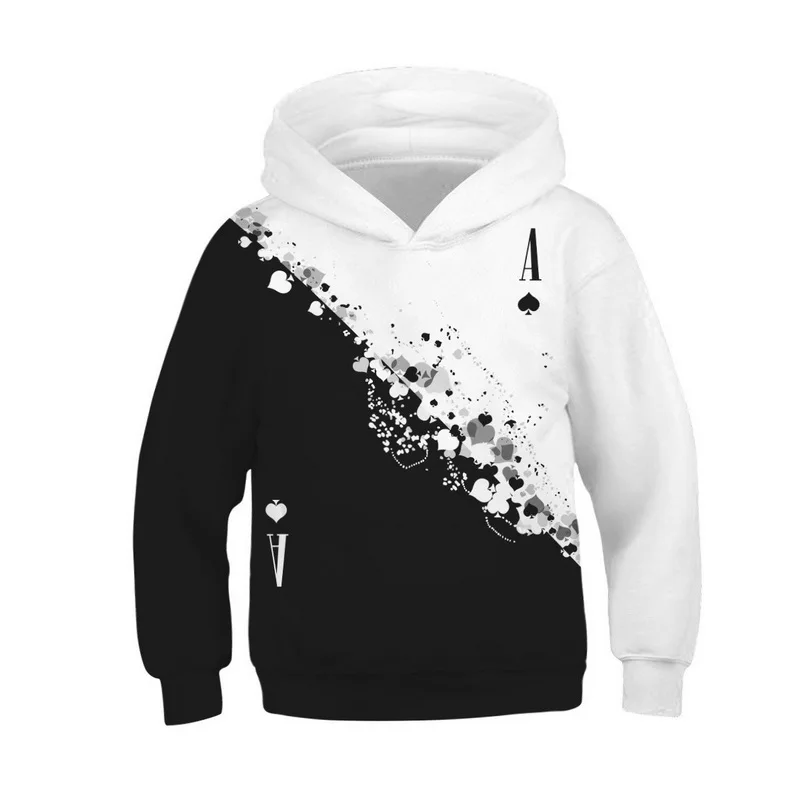 Boy Cool Hoodies For 12 Year Olds Black White Landscapes 3D Print