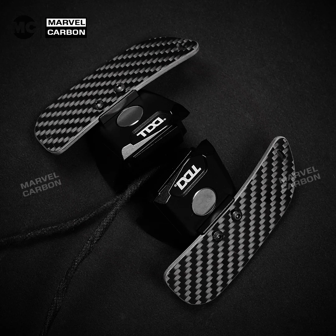 TDD 카본 파이버 스티어링 휠 시프트 패들 (폭스바겐 골프 5, 골프 6 MK5 MK6 GTI CC용) 마그네틱 패들 시프터