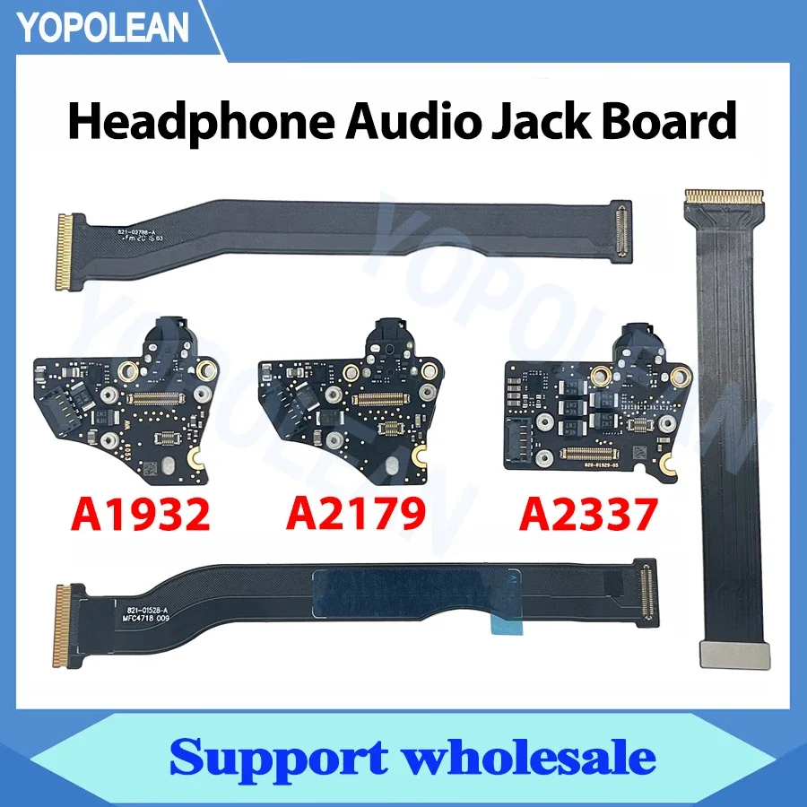 Original I/O Board 820-01124-A 820-01992-A 820-01929-A For Macbook Air 13" A1932 A2179 A2337 Headphone Audio Jack 2018 2019 2020 - Foto 4