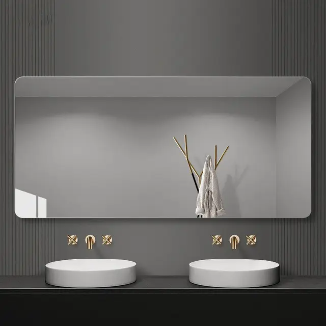 욕실을 멋지고 기능적으로 꾸미는 펀치 프리 욕실 벽걸이 거울