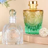 Colorful Relief Glass Bottle Luxury Hotel Aromatherapy Dispenser Glass Jars and Lids Bathroom Decoration Aroma Diffuser Bottles 4