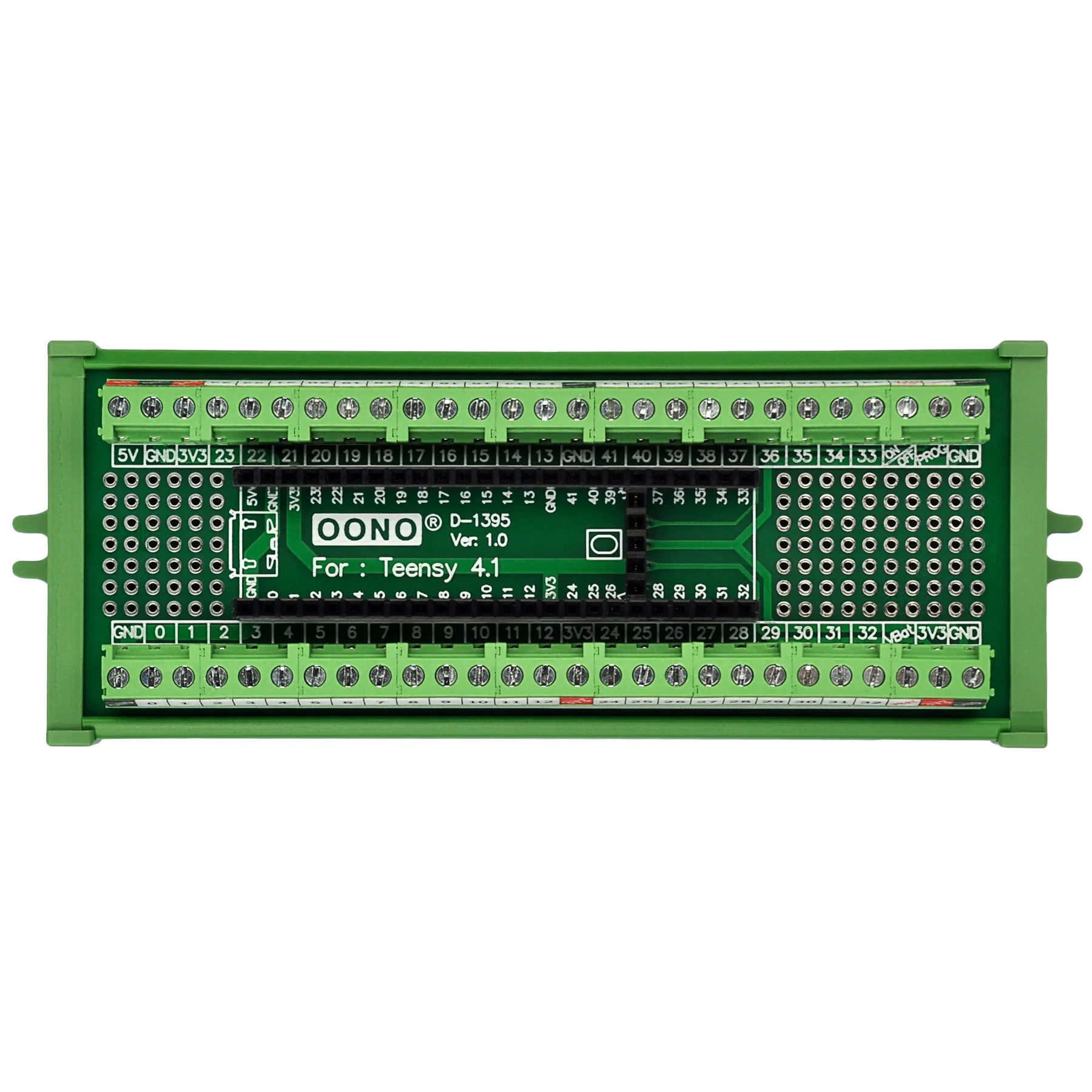 Terminal Block Breakout Board Module for Teensy 4.1, Screw Mount Version