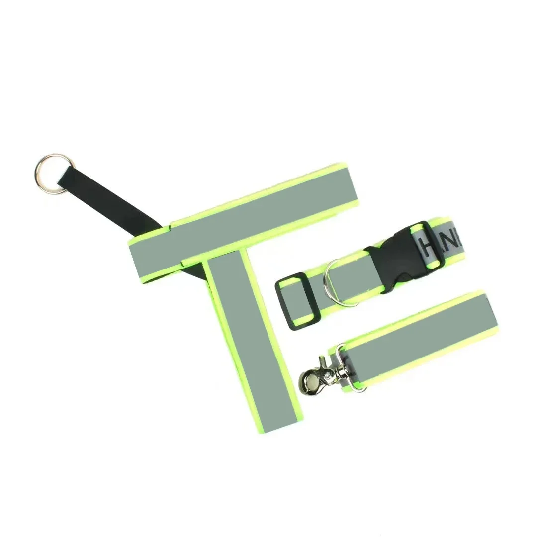 

Pet Dog Fashion Nightlight Harness Collar Leash Set Small and Medium Dog Method Dou Schnauzer Chihuahua LC0027