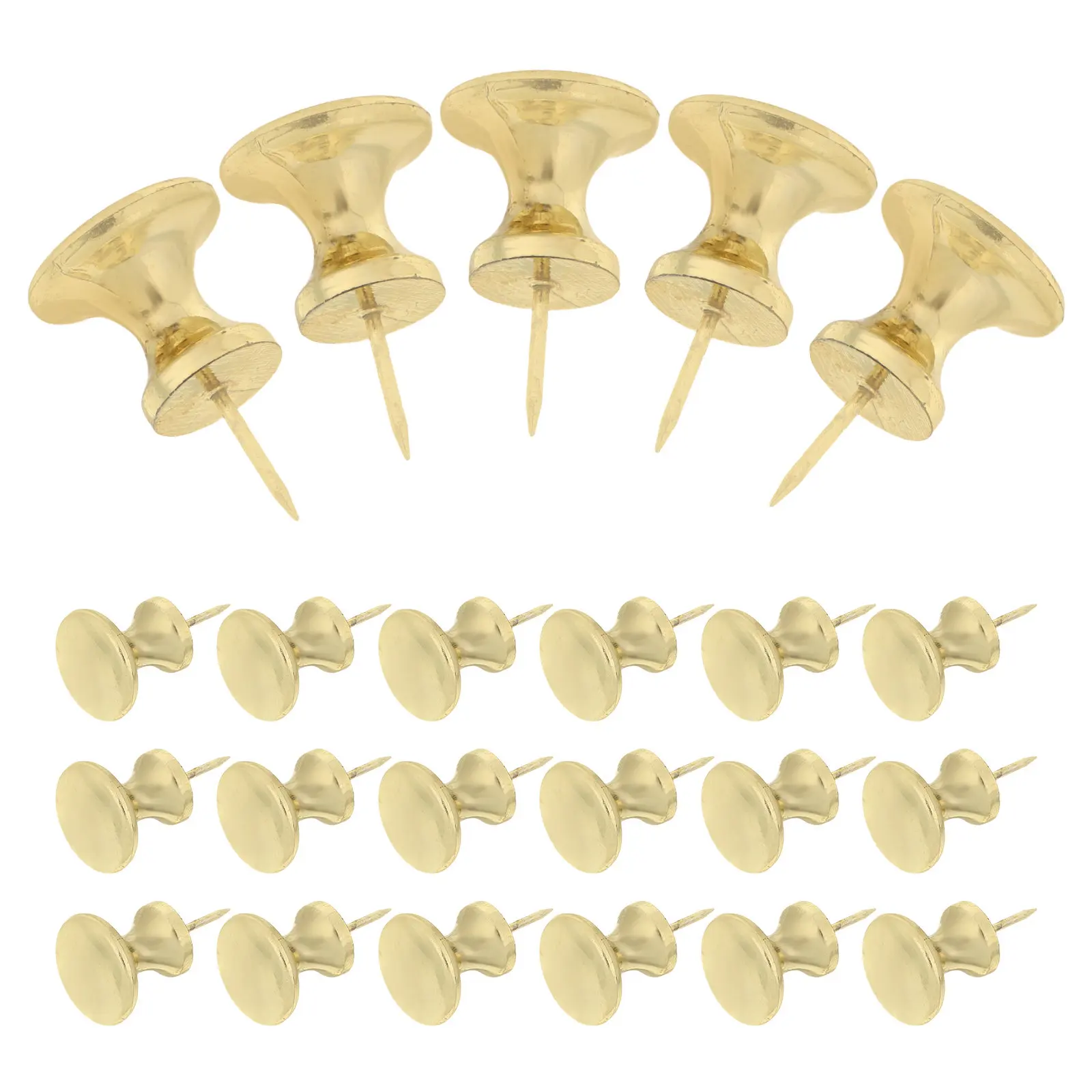 30개 강철 푸시핀, 고강도 엄지핀, 광택 처리된 못, 사무실 코르크보드, 게시판, 공예, 지도, 벽걸이용 못