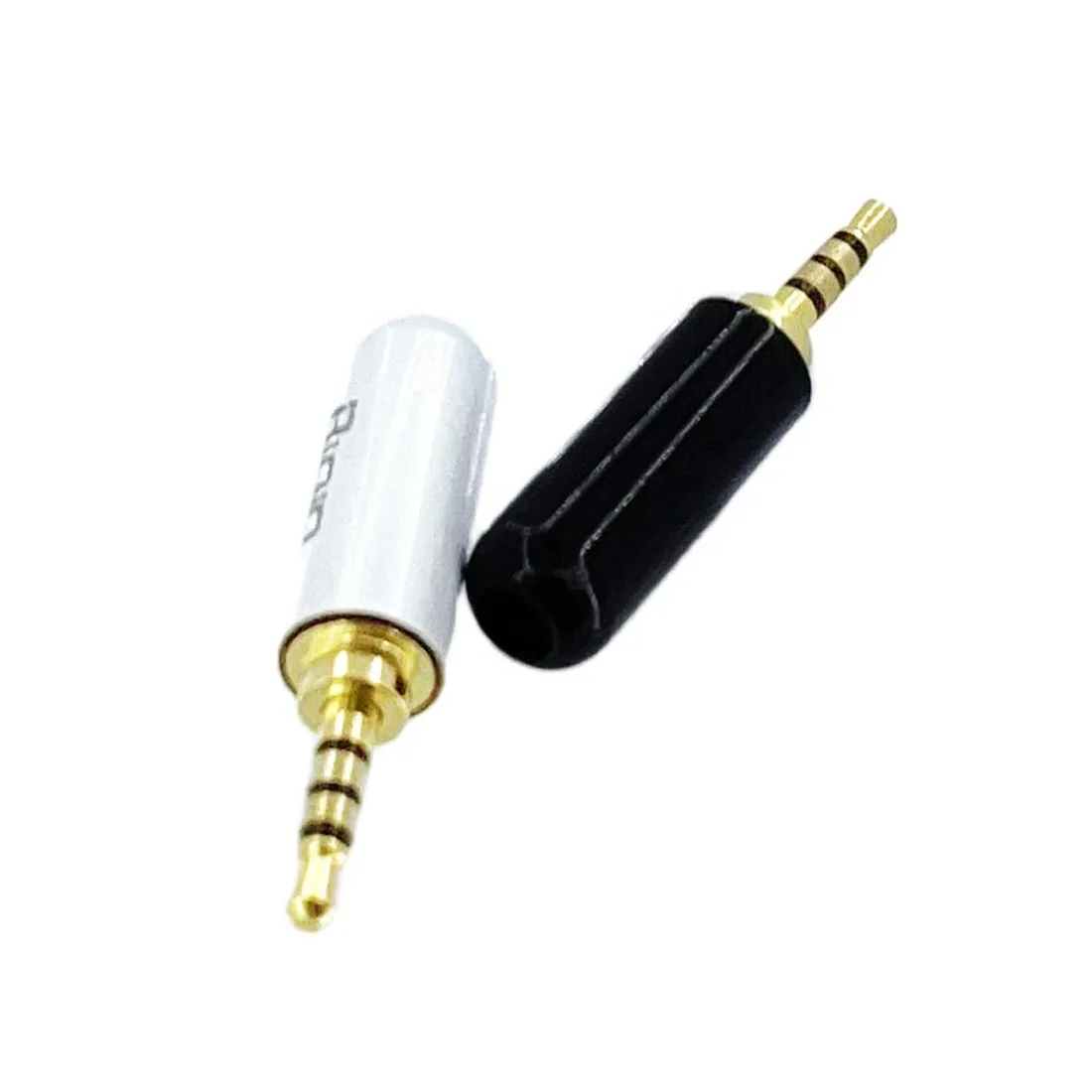 

2pcs 3.5mm Stereo Connector Straight 4 Section Copper Audio Plug DIY