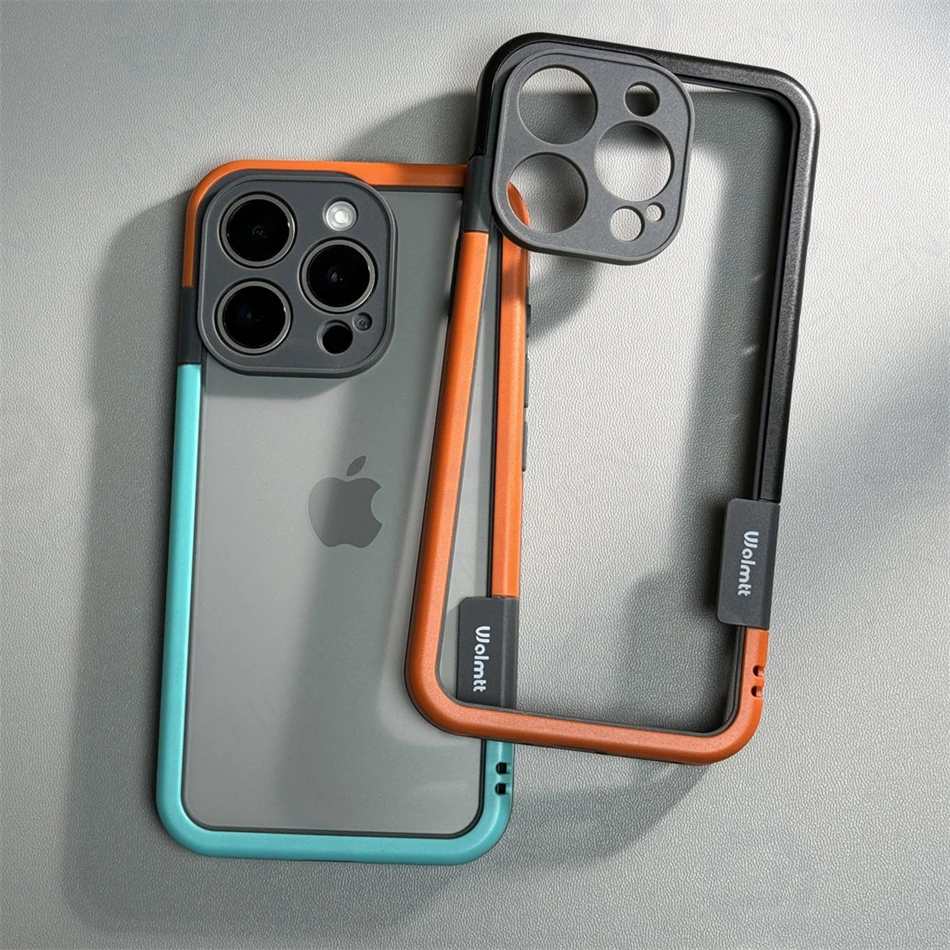 Light Colorful Soft Silicone Bumper Frame with Lens Protection