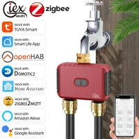 WIFI ZIGBEE умный 2-зонный таймер полива садовая автоматическая система орошения капельный спринклерный контроллер клапан Smart Life Tuya