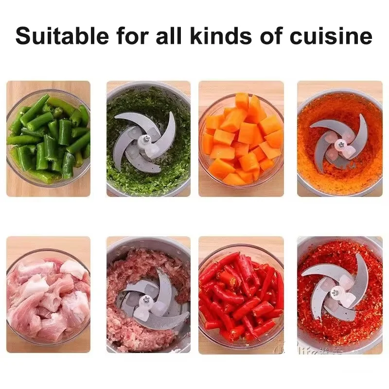 5L Electric Meat Grinders Food Crusher Garlic Masher EU/US Multifunctional Vegetable Slicer Processor Chopper Kitchen Blenders 5