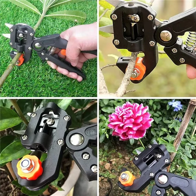 Garden Grafting Pruner Professional Farming Pruning Shears Grafting Scissor Tree Vaccination Secateurs Pruning Cutting Knife 5