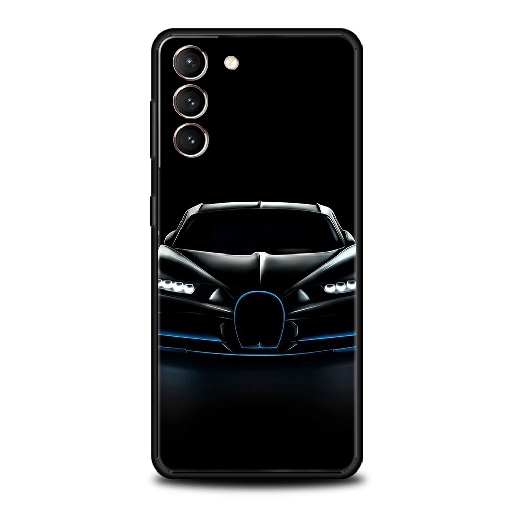 Coole Sport-Schwarzauto-Hülle für Samsung Galaxy S24 S23 S22 S20 S21 FE Ultra S24 S23 S10 S10E S9 S8 Plus 5G Silikon-Telefonabdeckung – Detail 2