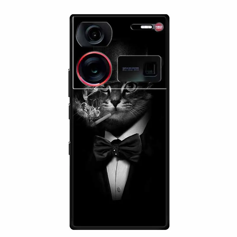 Sleek Black Silicone Soft Back Cover for Smartphones - 6.8 Coque