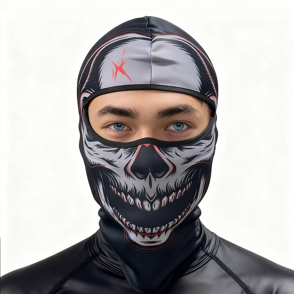 오토바이 라이딩 마스크 해골 독수리 늑대 풀페이스 마스크 스푸프 후드 발라클라바 거즈 헤드 커버