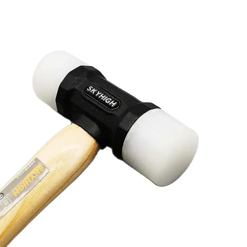 32mm /35mm 나일론 망치 Leathercraft 조각 망치 왁스 나무 손잡이 DIY 가죽 설치 망치 수리 도구 martillo