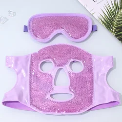 Revitalizing Hot & Cold Face Mask for Puffiness and Dark Circles Relief (Purple set)