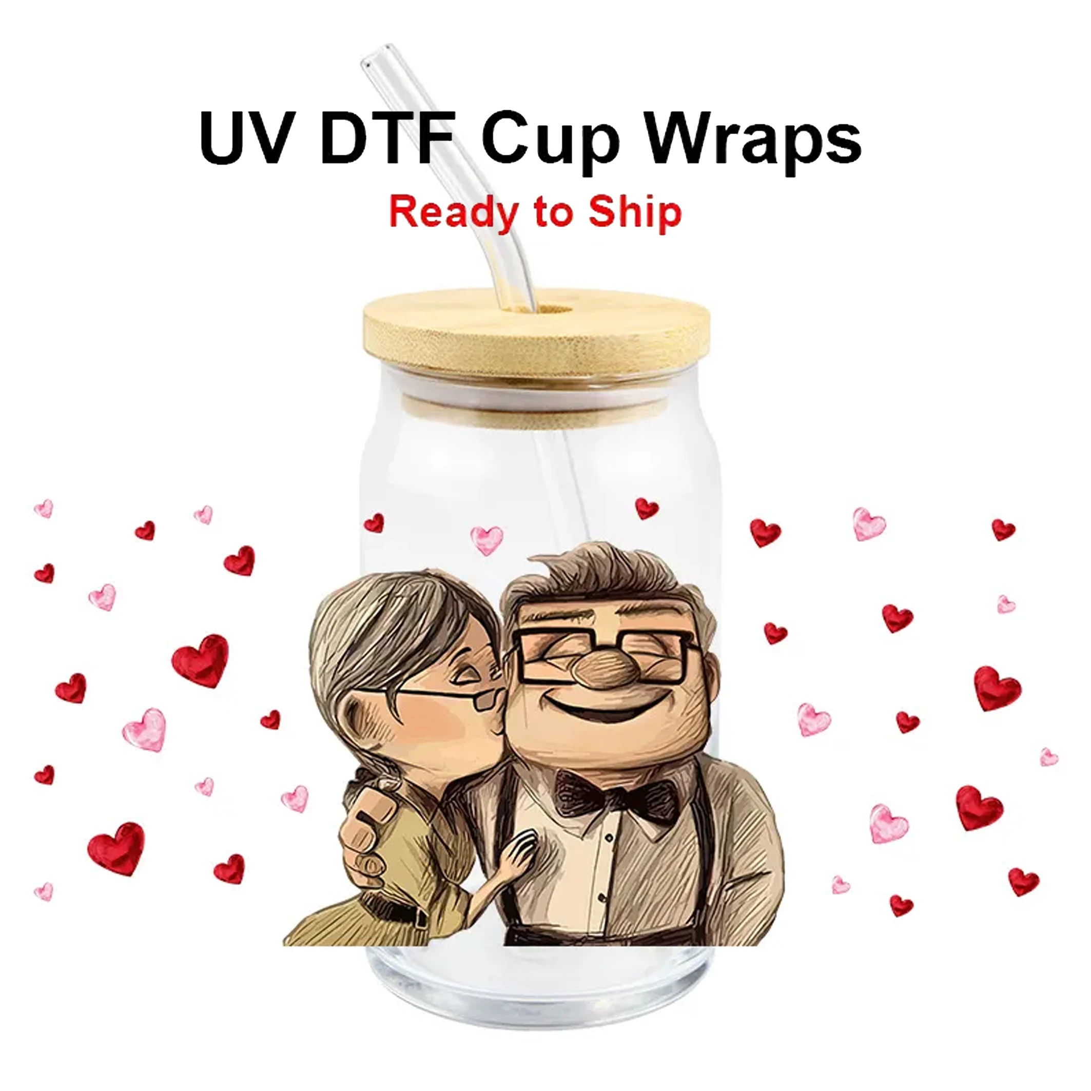 Custom UV DTF Transfers for Non-Clothing Like Bottles, Cup Wrap, Package  Candle Labels & More | High End 3D Effect - Custom DTF Transfers