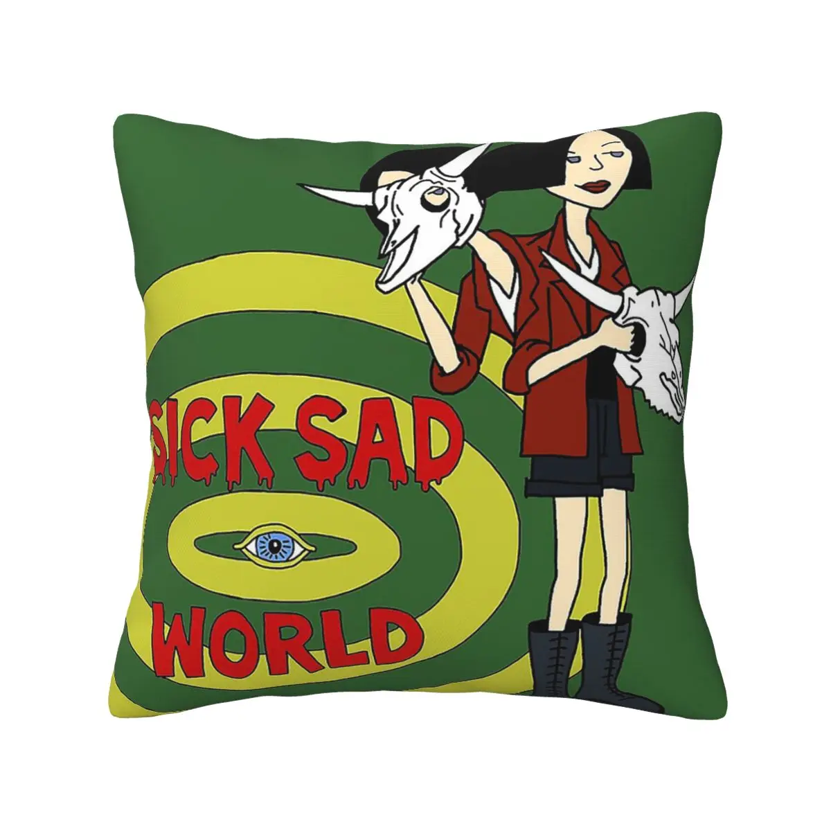 

Jane Lane Sick Sad World The Sick Sad World Pillowcase Soft Cushion Cover Decor Pillow Case Cover for Seat Double-sided Printed