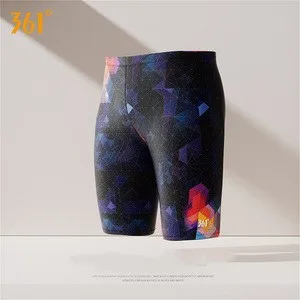 Men Professional Competitive Bathing Water Sports Swim Trunks Quick Dry Plus Size Training Beach Surfing Briefs Boxer Shorts
