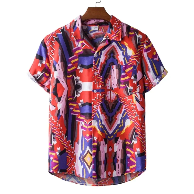 

Shirt Men's Shirt Men's Tiki Fashion Clothing Shirt Luxury Social Hawaiian Cotton High Quality Trendy Gentleman's Top