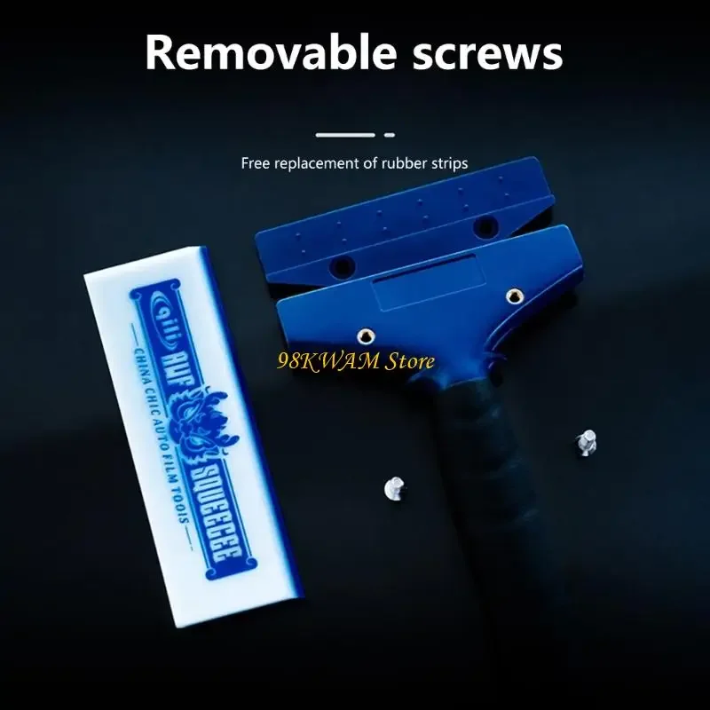 유리 홈 청소 자동차 도어 와이퍼 X37F에 효율적인 물 제거를위한 고무 가장자리가있는 인체 공학적 창 스크레이퍼