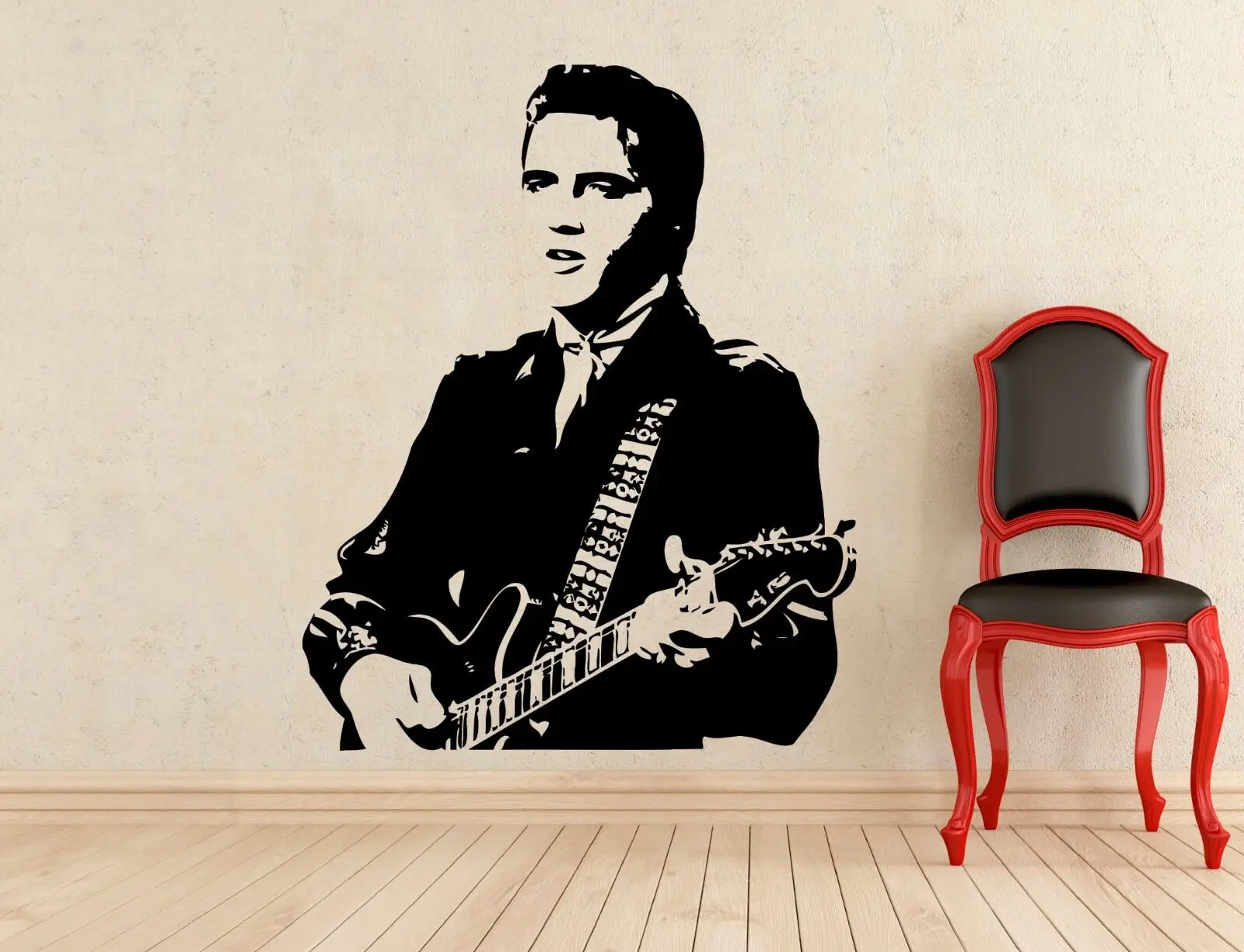 

Elvis Presley гитарный плеер настенные съемные наклейки художественная Цитата Виниловые Наклейки Декор DIY подарок