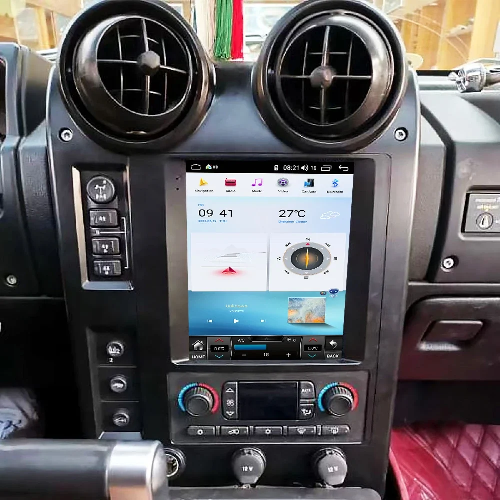 

For Hummer H2 2002-2008 Car Radio Android 12 Auto Navigation GPS Stereo Video Player DVD Multimedia Autoradio 4G WIFI DSP