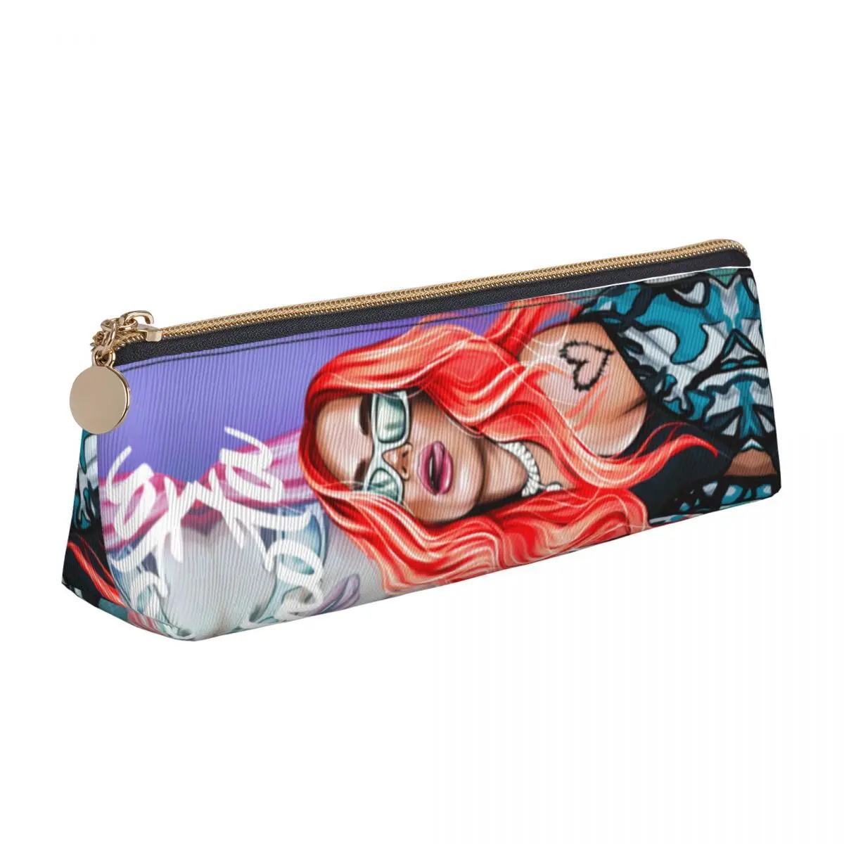 

Classic Karols G Pencil Case Rapper Music Back To School Pencil Cases Triangle Students Cool Big Pencil Pouch School Supplies
