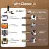 New Electric Portable Coffee Machine Portable Italian Espresso Machine for Car & Home 3-in-1 Capsule Powder Travel Coffee Maker 5