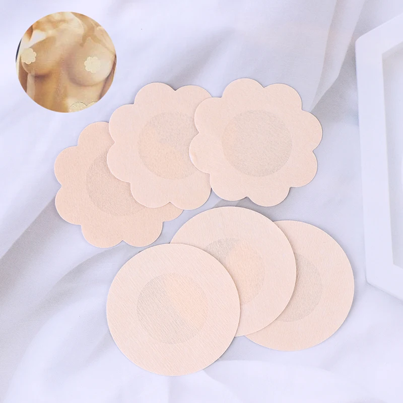 

10pcs Women's Invisible Breast Lift Tape Overlays On Bra Nipple Stickers Cover