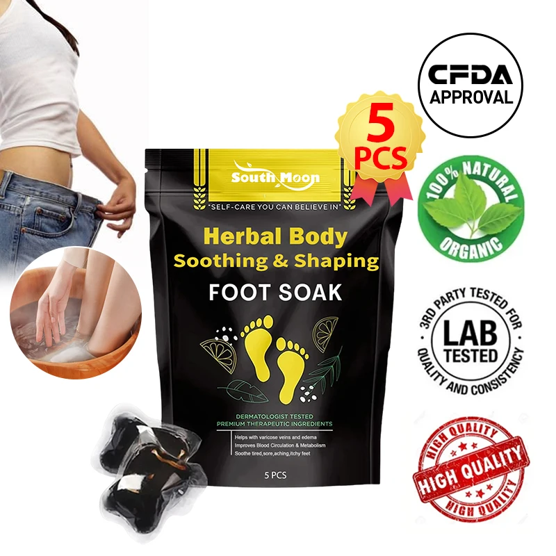 Pediluvio Soak Bag Body Fat Burner Perdere Peso Dimagrante Clean Detox Lenitivo Modellante Estratto Vegetale Naturale Piedi Borsa Da Immersione