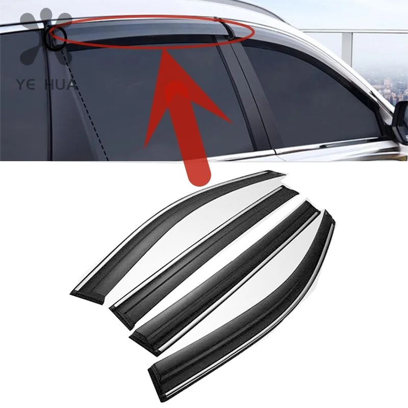 For Honda CR-Z ELEMENT INSIGHT PRELUDE Car Side Window Visor Sun Rain Guard  Shade Protector Cover Sticker Accessories - AliExpress