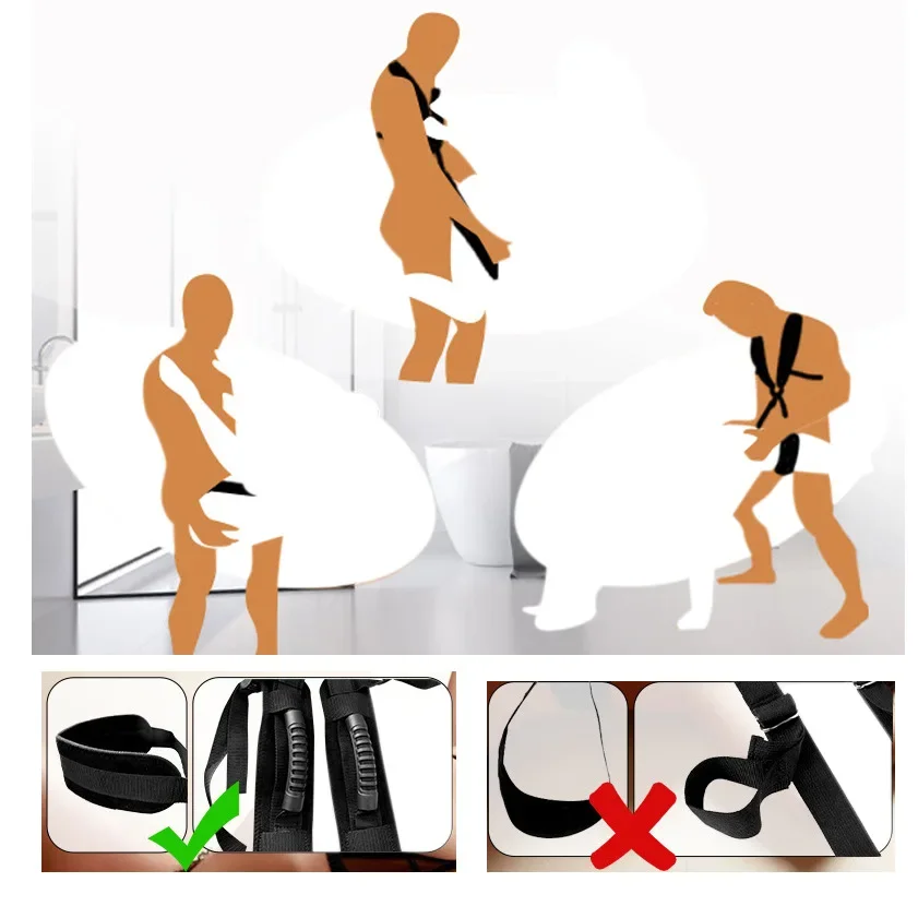 BDSM Bondage Love Slings for Couples Sex Swing Set with Adjustable Strap Adult Sex Toy Soft Plush Padding Mat Restraints Toy