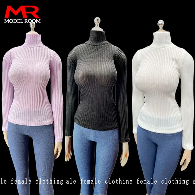 1/6 Female Sweater Tops Clothes For 12 TBL PH Action Figure Body