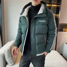 

Discovery Channel Men Jacket Autumn Winter Hooded Puffer Jacket Cotton Padded Jacket Thicken Warm Parkas Men Streetwear Coat