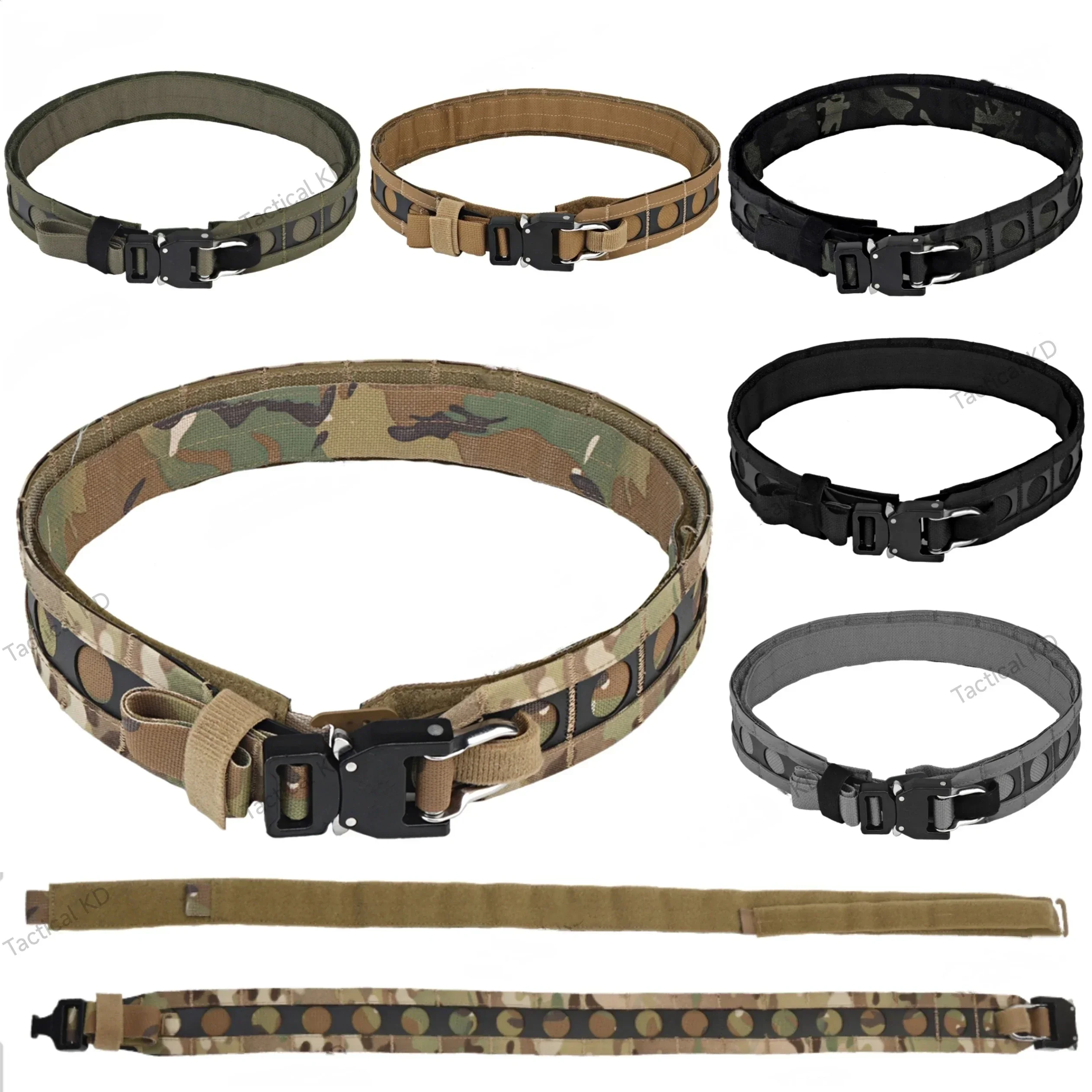 

Waist Detach Tactical Metal Mount Airsoft Girdle Ferro Gear Molle Belt Profile Battel Style Buckle Belt Quick Bison Lightweight