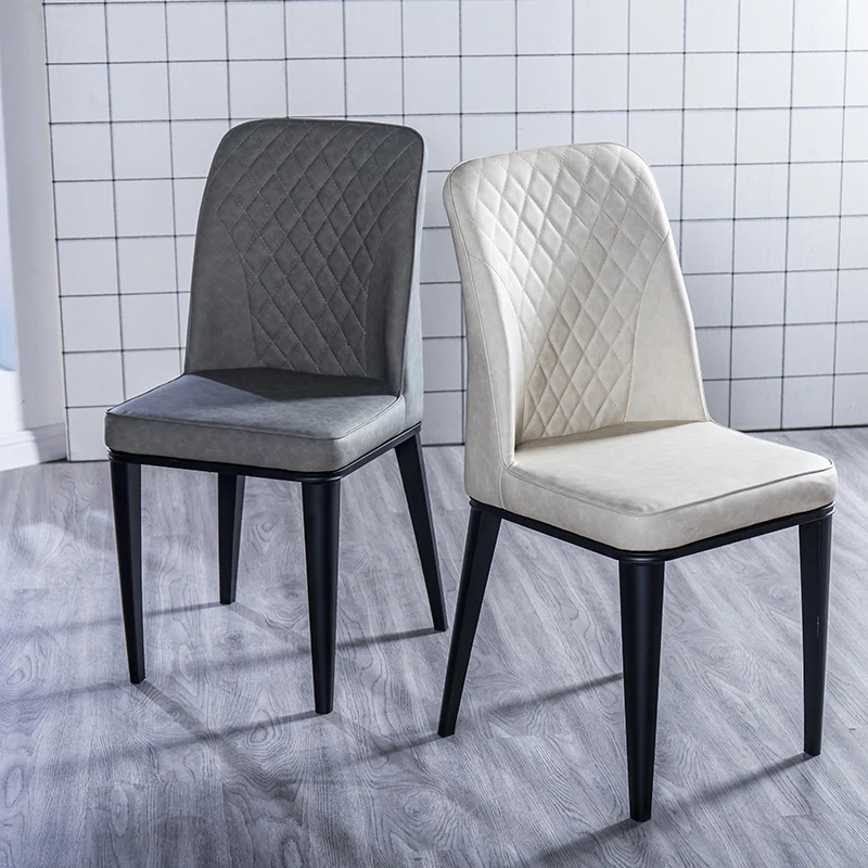 

Dining Room Furniture Simple Luxury Household Table Economy Chairs Dining Room Modern Leather Finish Can Be Assembled