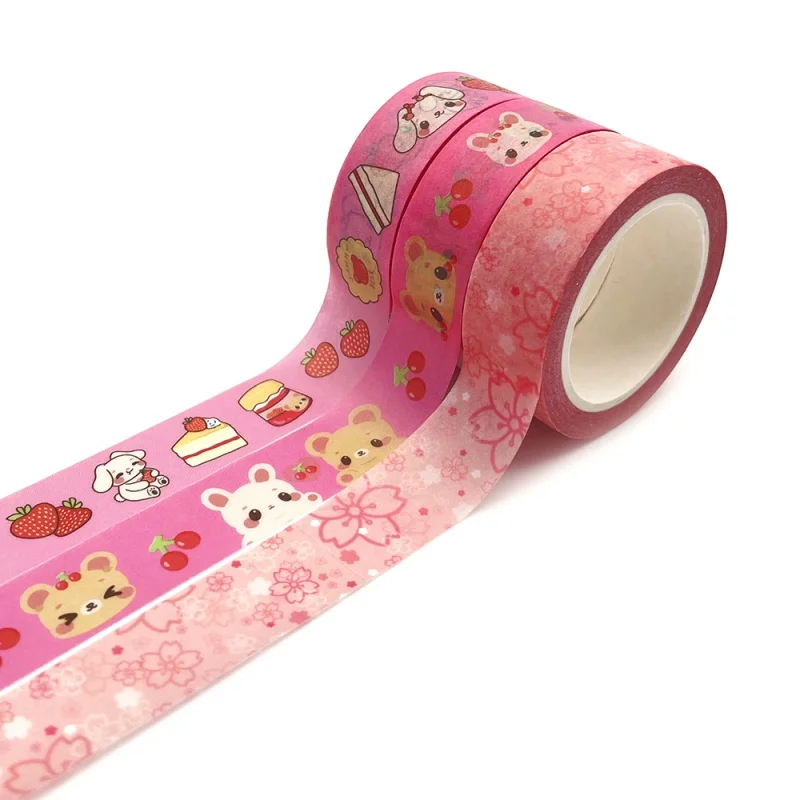 

Customized productWholesale custom printed Washi tapes Personalized design lovely pattern Indian Washi tape