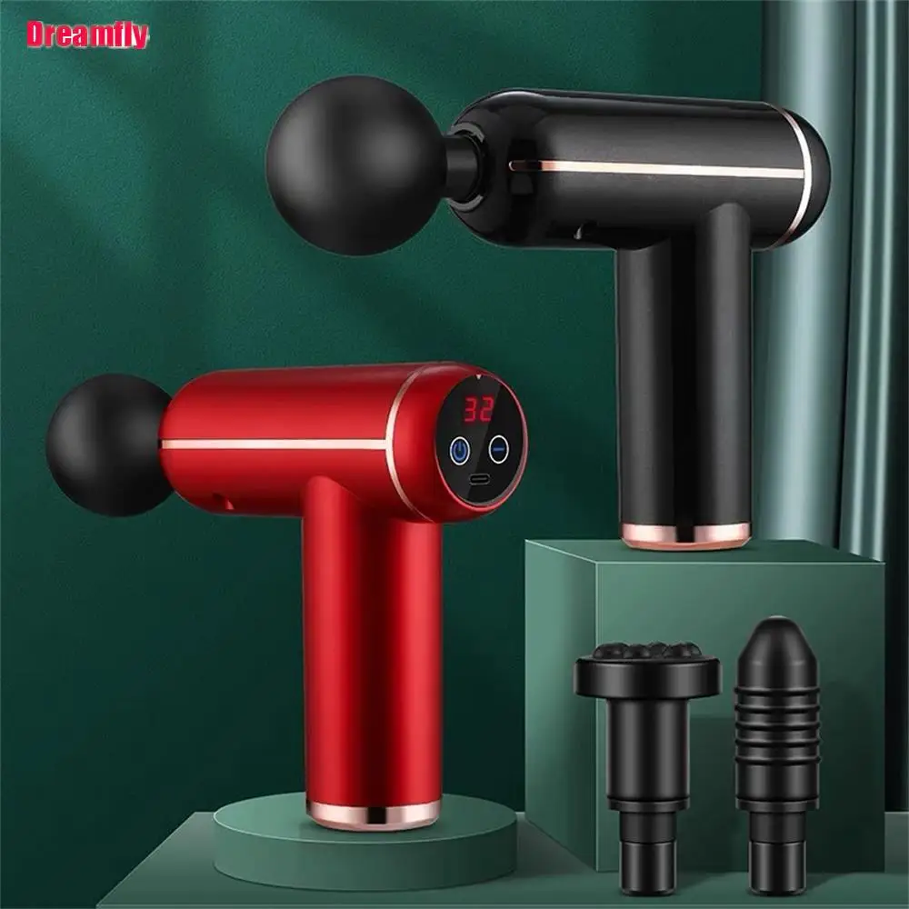 

Dreamfly Portable LCD Massage Gun For Body Neck Back Electric Percussion Massager Deep Tissue Muscle Relaxation Fitness Slimming