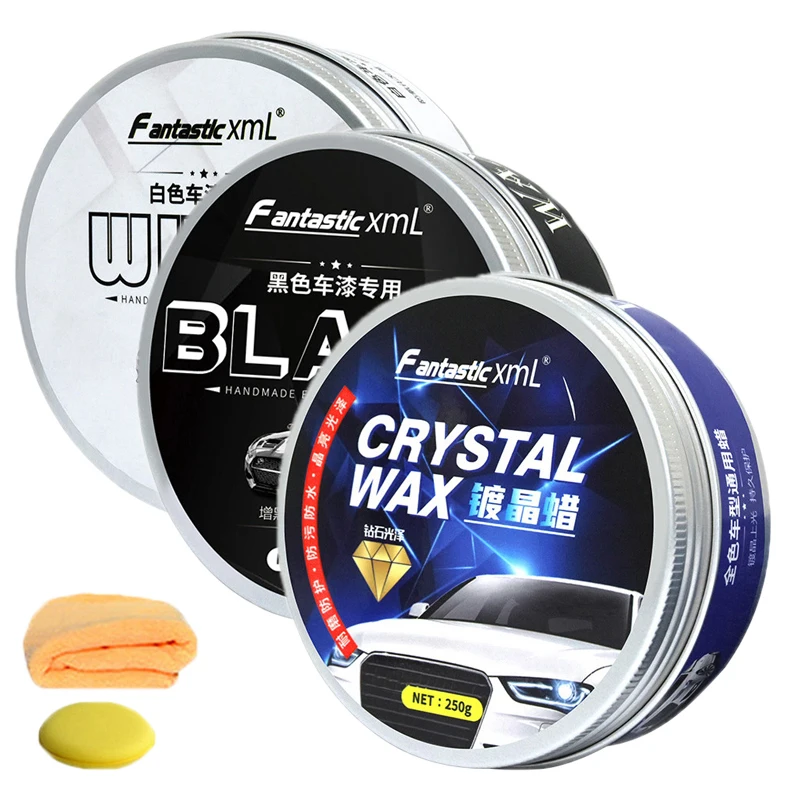 120g/250g Car Wax Crystal Plating Set Hard Glossy Wax Layer Covering