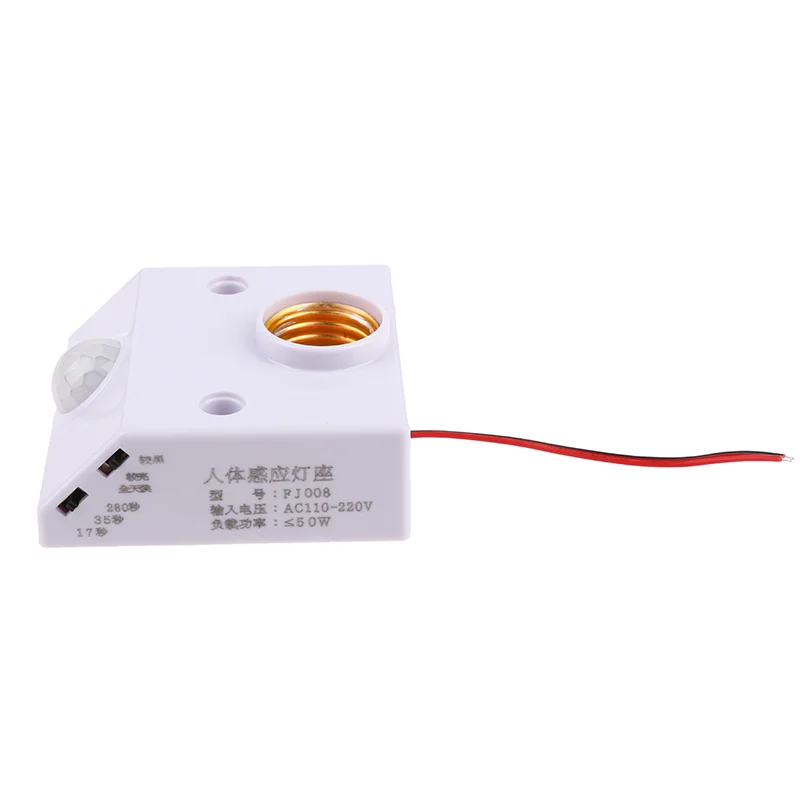 Lampholder Nut Socket With PIR Motion Sensing Switch AC 90V-250V lamp holder lamp bulb holder