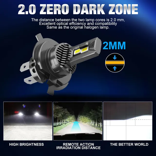 30000LM Canbus H4 LED Headlight Bulbs 9003 HB2 lampada High Low Beam Car Light Turbo Led Diode Lamp Auto 6500K 12V 5