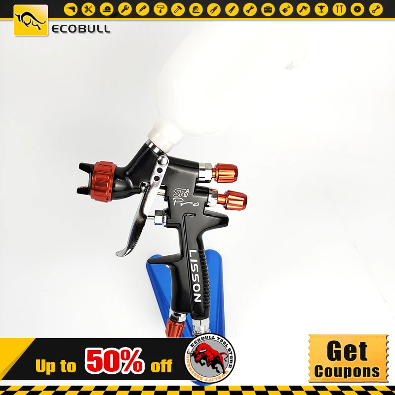 

1-1.2mm Nozzle SRI Professional Mini Paint Spray Gun Gravity Airbrush For Painting Car Aerograph Pneumatic Gun