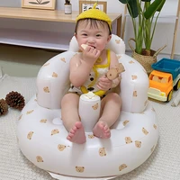 Inflatable Baby Seat Bathroom Sofa Bathing Stool Portable Feeding Chair Infant Resting Armchair Toddlers Back Support Seater