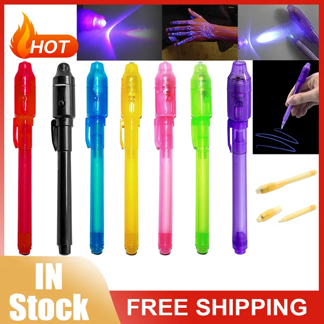 Invisible Ink Pen Black Light, Invisible Pen Uv Light