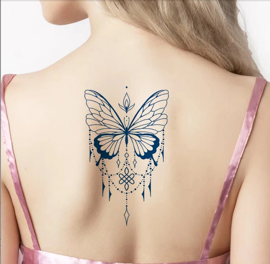 Waterproof Te1pc semporary Tattoo sticker semi-permanent long lasting  Compass arrow arm flash tatto fake tatoo for man women